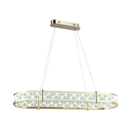 LED Dimmable crystal chandelier on cable ENRIQUE LED/50W//230V 3000-6000K + remote control