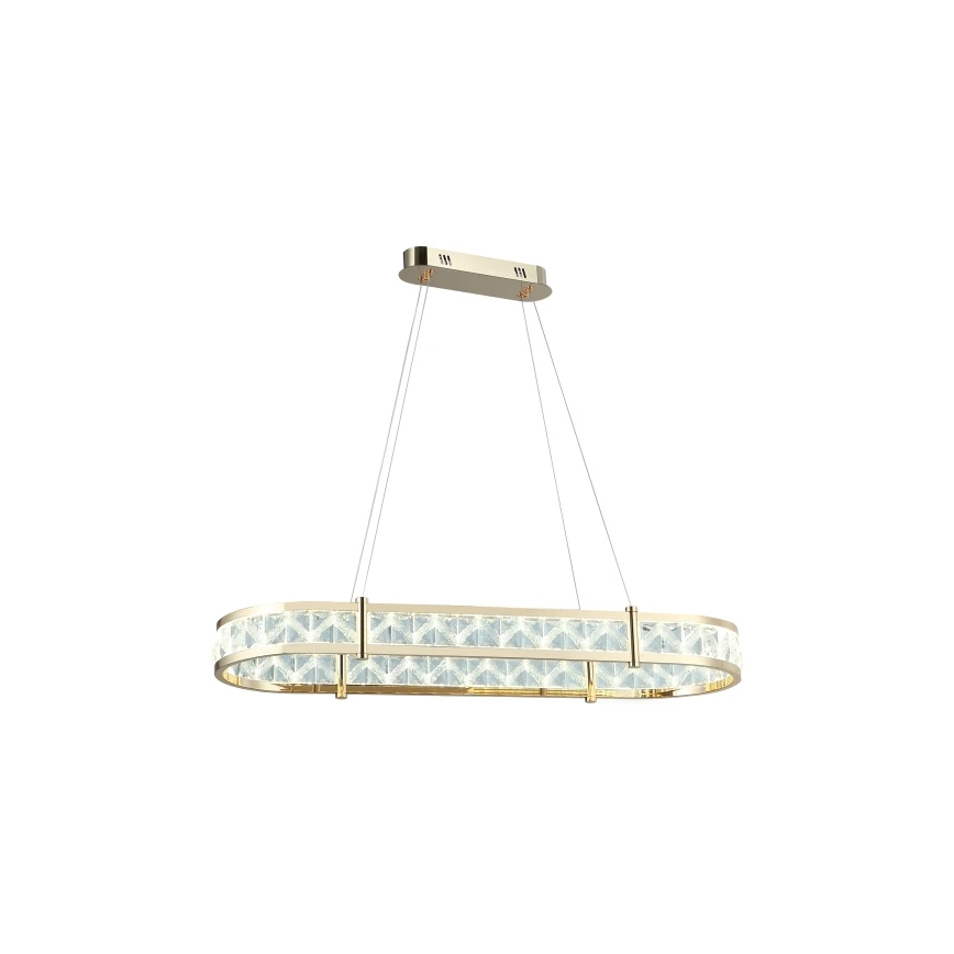 LED Dimmable crystal chandelier on cable ENRIQUE LED/50W//230V 3000-6000K + remote control