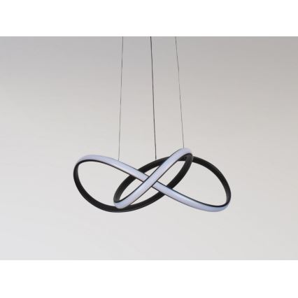Dimmable LED cable-hung pendant light LED/65W/230V 3000-6500K Ø 49 cm + remote control