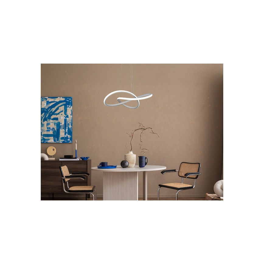 LED Dimmable Cable-Suspended Pendant Light LED/65W/230V 3000-6500K Ø49 cm + Remote Control