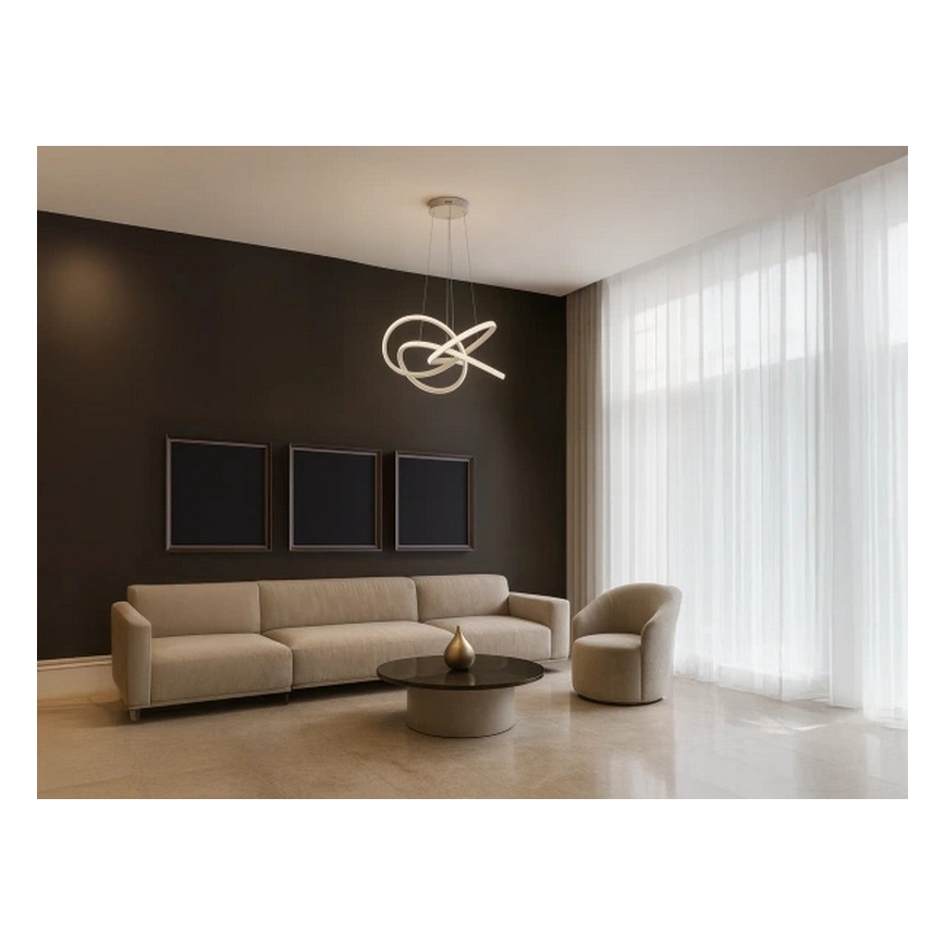 Dimmable LED pendant on cable LED/95W/230V 3000-6500K Ø 57 cm + remote control