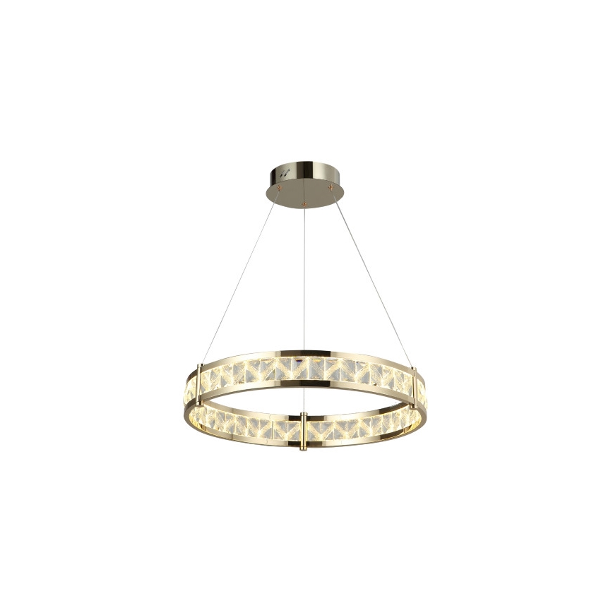 ENRIQUE Dimmable LED Crystal Chandelier on Cable, LED/55W/230V, 3000–6000K, Ø 80 cm + Remote Control