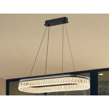 Dimmable LED Crystal Chandelier on Cable THALIA LED/50W/230V 3000-6000K + Remote Control