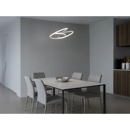 LED Dimmable Cable-Suspended Pendant Light LED/85W/230V 3000-6500K Ø 49 cm + Remote Control