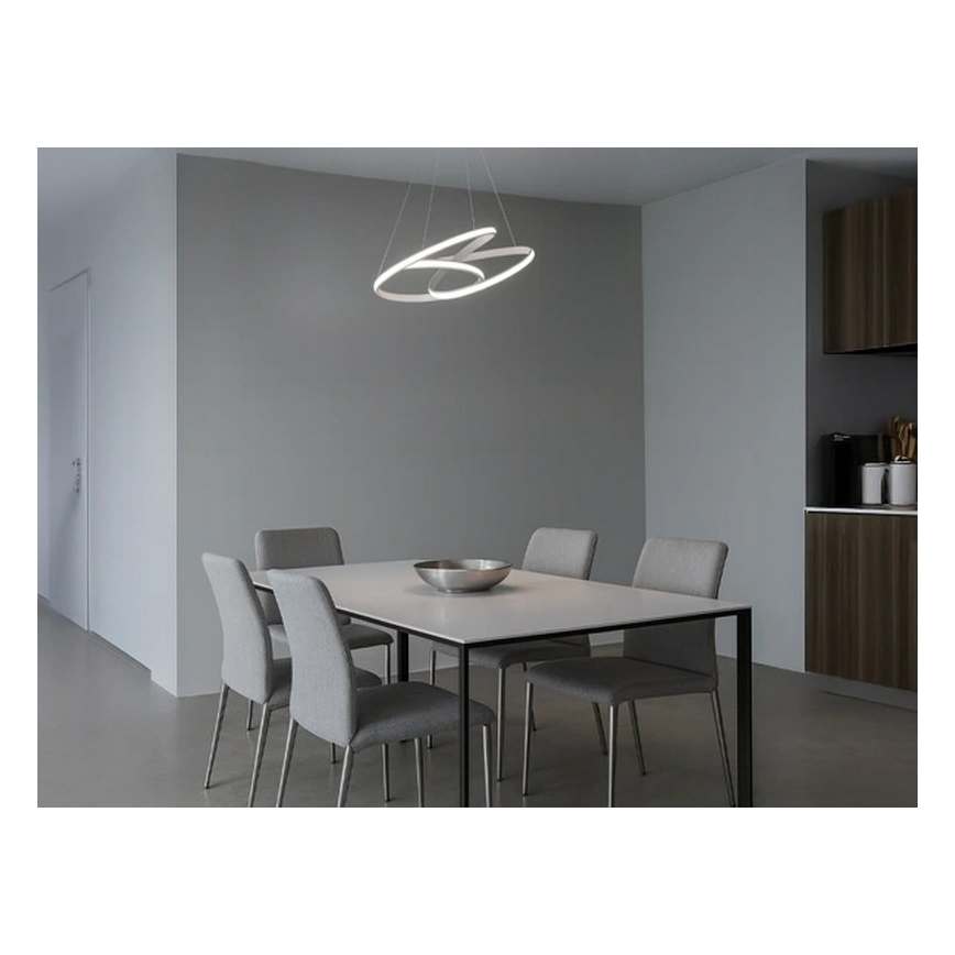 LED Dimmable Cable-Suspended Pendant Light LED/85W/230V 3000-6500K Ø 49 cm + Remote Control