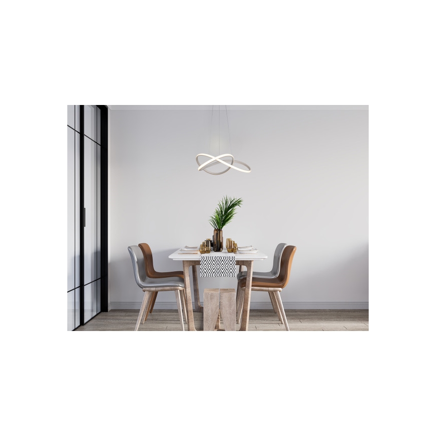 Dimmable LED pendant light on cable LED/85W/230V 3000-6500K dia. 60 cm + remote control