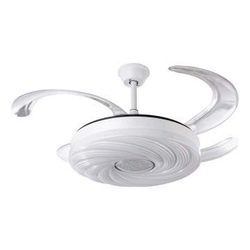 LED Dimmable ceiling fan LED/60W/230V 3000-6000K d. 50 cm white + remote control