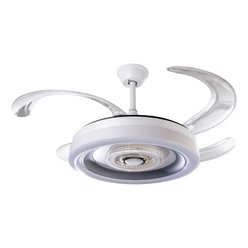LED Dimmable ceiling fan LED/60W/230V 3000-6000K d. 50 cm white + remote control