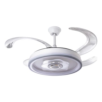 LED Dimmable ceiling fan LED/70W/230V 3000-6000K d. 50 cm white + remote control