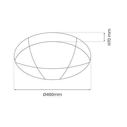LED Dimmable ceiling light BOB LED/40W/230V 3000-6000K + remote control