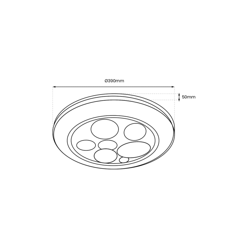 LED Dimmable ceiling light BUBBLES LED/30W/230V 3000-6000K + remote control