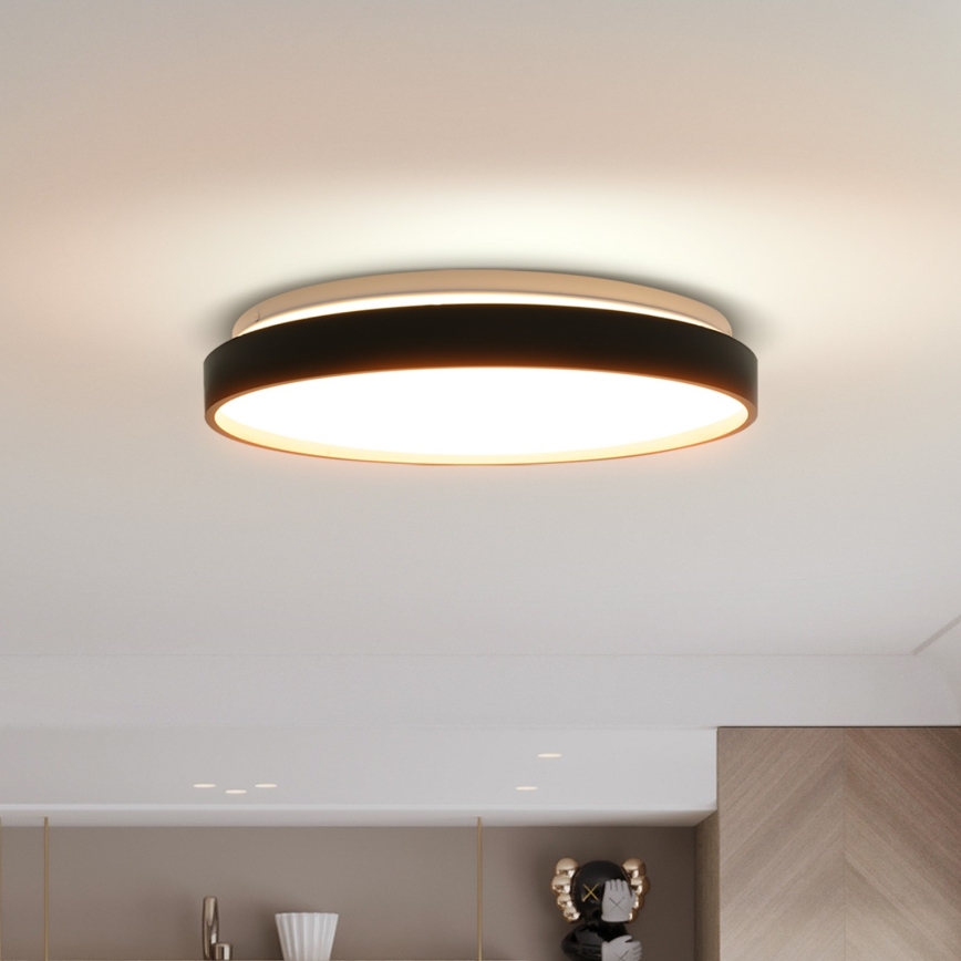 LED Dimmable ceiling light CALA LED/48W/230V 3000-6500K black/gold + remote control