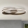 LED Dimmable ceiling light CIRCUS LED/30W/230V brown/patina