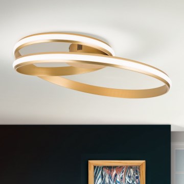 LED Dimmable ceiling light CIRCUS LED/30W/230V gold