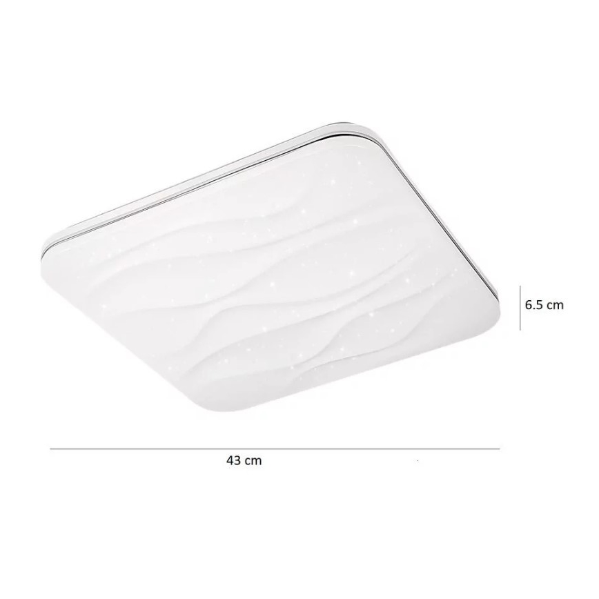 LED Dimmable ceiling light DESERT LED/72W/230V + remote control