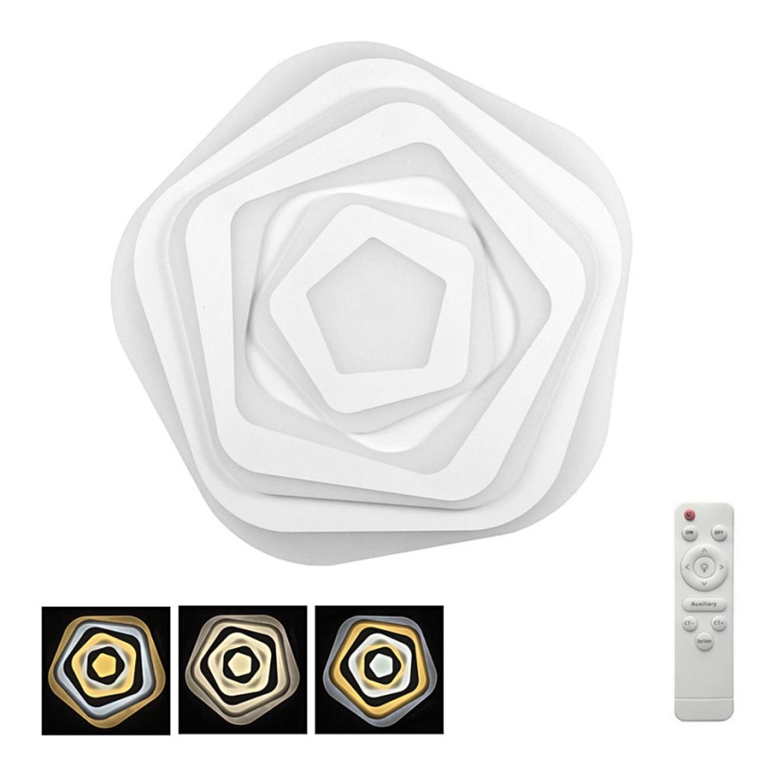 LED Dimmable ceiling light DRAGO LED/80W/230V 2700-6500K + remote control