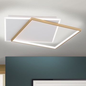 LED Dimmable ceiling light EMANUEL LED/50W/230V white/gold