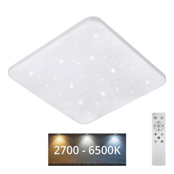 LED Dimmable ceiling light FLORA LED/60W/230V 2700-6500K 53x53 cm + remote control