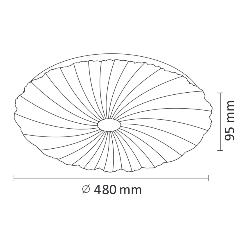 LED Dimmable ceiling light FLOWER LED/36W/230V + remote control