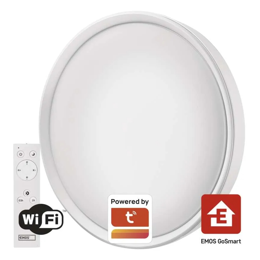 LED Dimmable ceiling light GoSmart LED/45W/230V d. 50 cm 2700-6500K Wi-Fi Tuya + remote control
