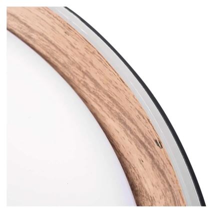 ILVI Dimmable LED Ceiling Fixture LED/30W/230V 2700-6500K Ø 40 cm Black/Beige + Remote Control