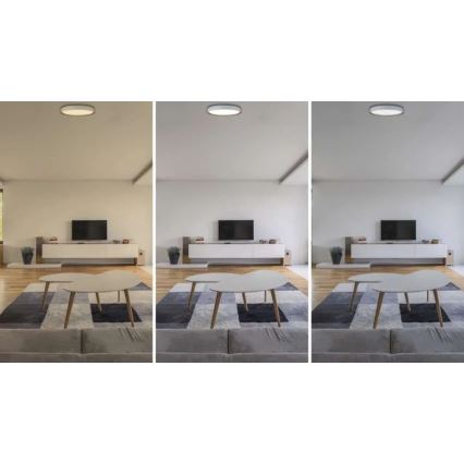 ILVI Dimmable LED Ceiling Light LED/30W/230V 2700-6500K Ø 40 cm White/Beige + Remote Control