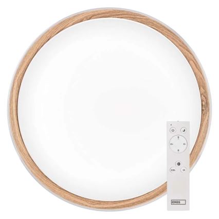 ILVI Dimmable LED Ceiling Light LED/30W/230V 2700-6500K Ø 40 cm White/Beige + Remote Control