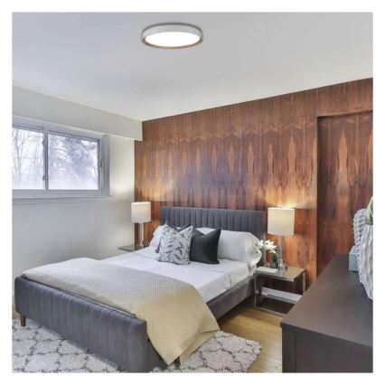 LED Dimmable Ceiling Light ILVI LED/45W/230V 2700-6500K Ø 50 cm White/Beige + Remote Control