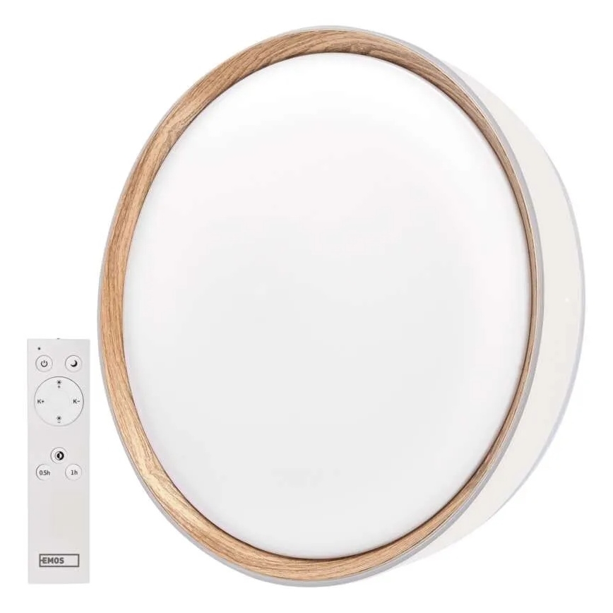 LED Dimmable Ceiling Light ILVI LED/45W/230V 2700-6500K Ø 50 cm White/Beige + Remote Control
