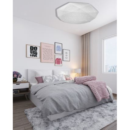LED Dimmable ceiling light INDUS LED/60W/230V 2700-6500K d. 58 cm + remote control