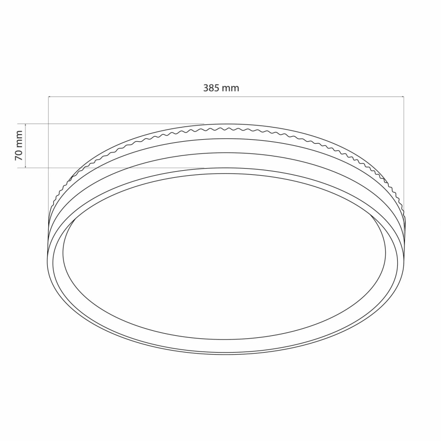 LED Dimmable bathroom ceiling light JADWIGA LED/42W/230V d. 38,5 cm 3000-6000K IP44 + remote control