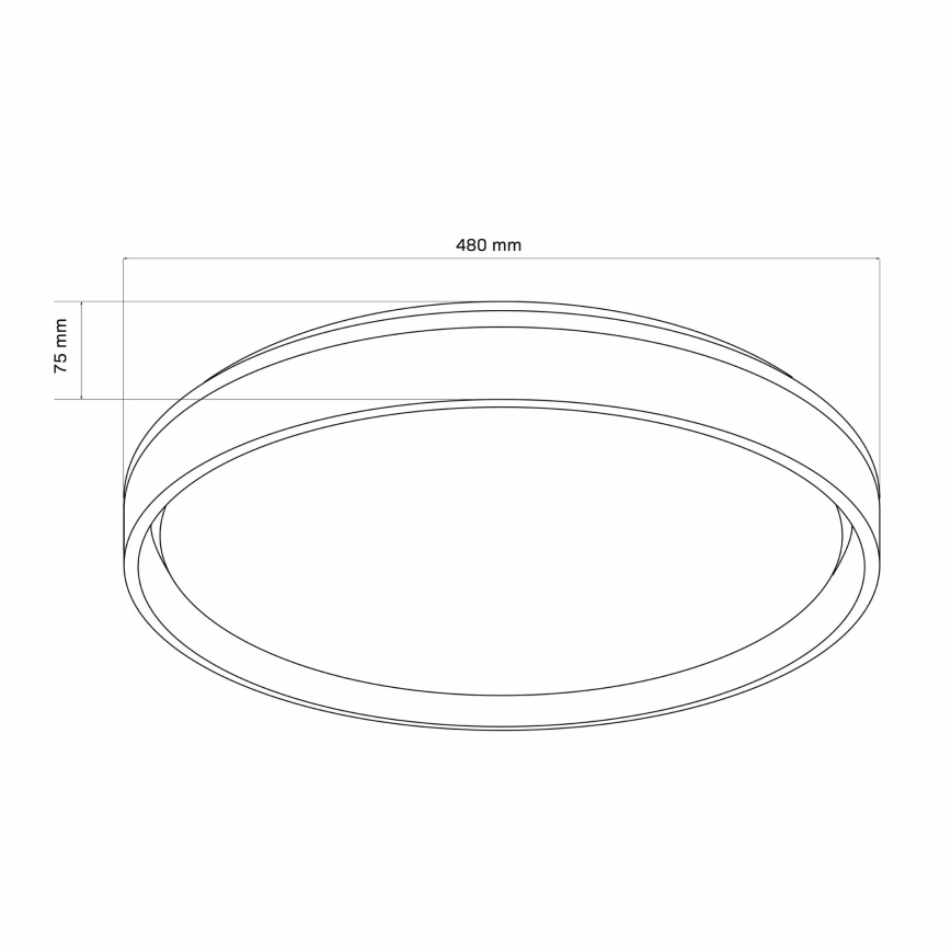 LED Dimmable bathroom ceiling light JADWIGA LED/72W/230V d. 48 cm 3000-6000K IP44 + remote control