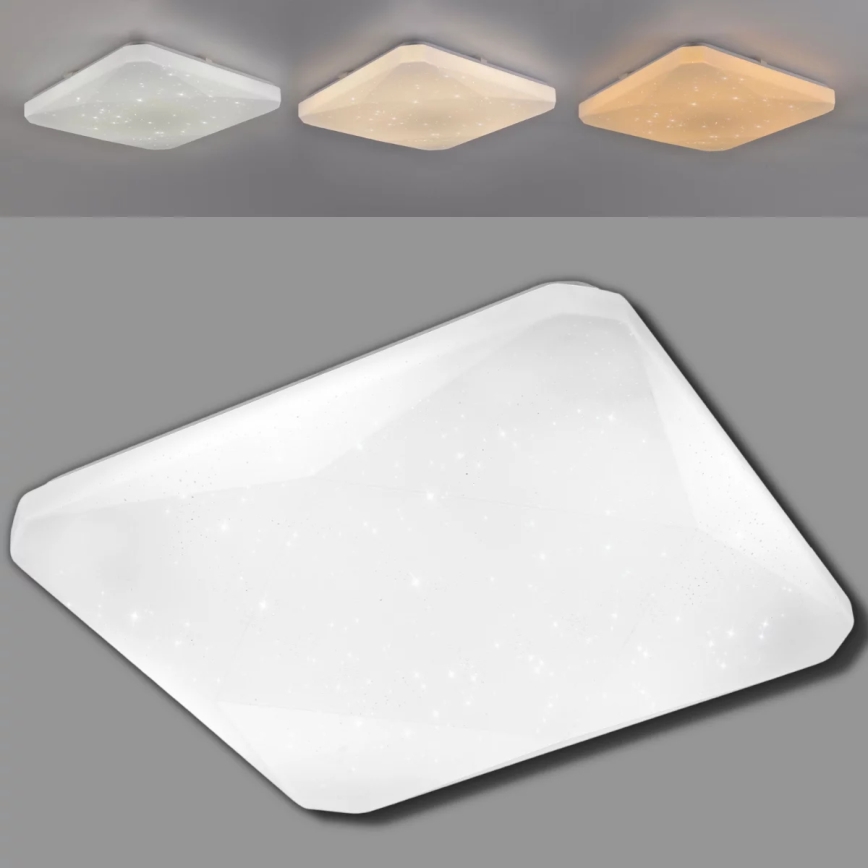 LED Dimmable ceiling light KASTOR with remote controller LED/72W/230V