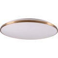 LED Dimmable Ceiling Light KERN LED/100W/230V 3000/4000/6000K Ø 100 cm Gold + Remote Control