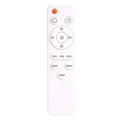 LED Dimmable ceiling light KERN LED/80W/230V 3000-6000K d. 80 cm black + remote control