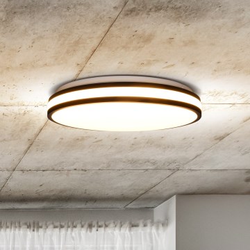 LED Dimmable ceiling light LASKOS LED/48W/230V 3000-6500K black + remote control