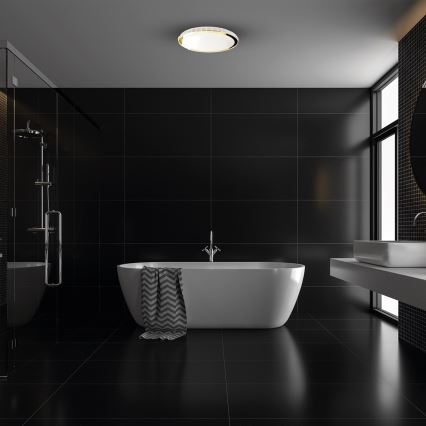 LED Dimmable ceiling light LAYLA LED/50W/230V 3000/4000/6000K gold + remote control