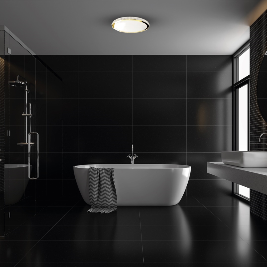 LED Dimmable ceiling light LAYLA LED/50W/230V 3000/4000/6000K gold + remote control