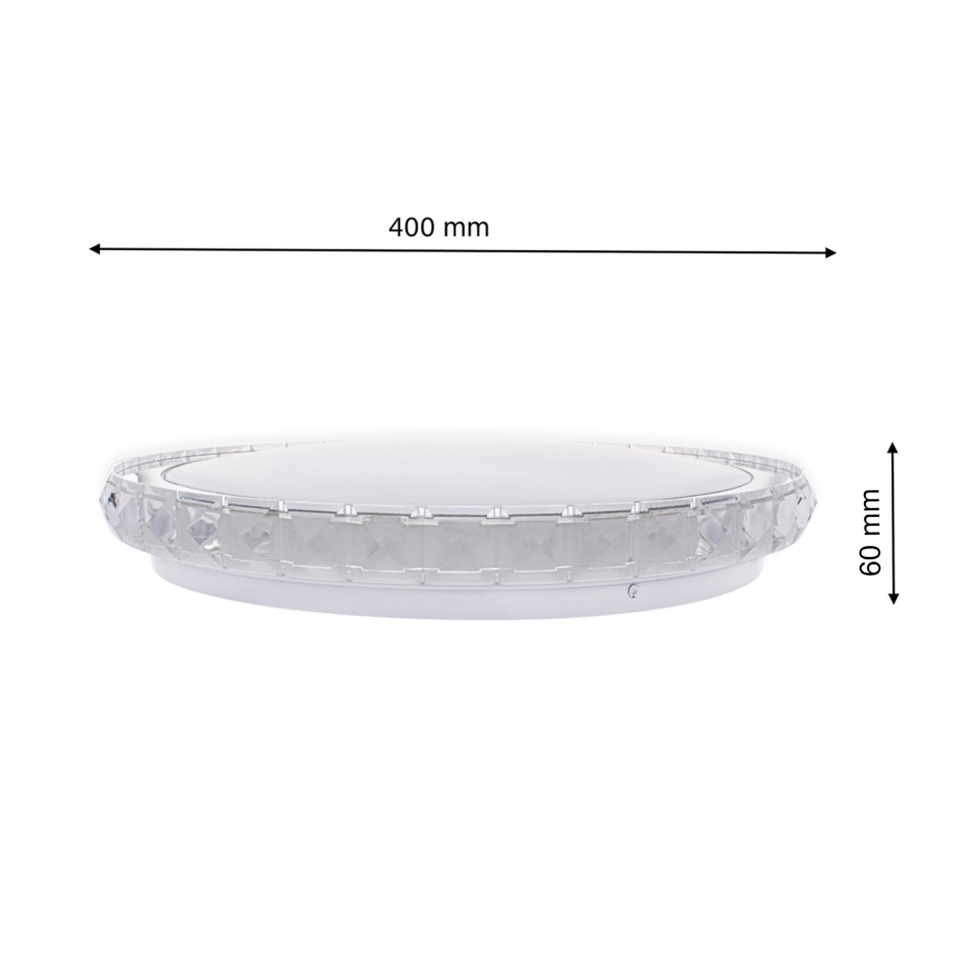 LED Dimmable ceiling light LAYLA LED/26W/230V + remote control