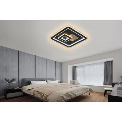 LED Dimmable ceiling light LED/110W/230V 3000-6500K black + remote control