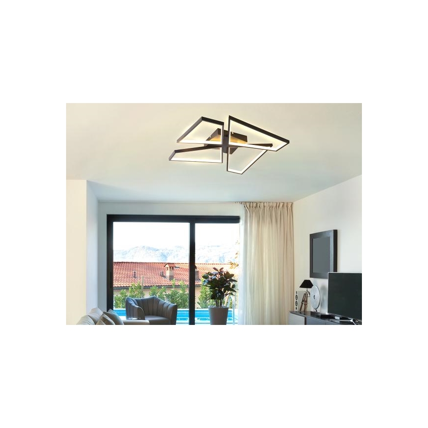 LED Dimmable ceiling light LED/115W/230V 3000-6500K black + remote control