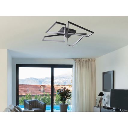 LED Dimmable ceiling light LED/115W/230V 3000-6500K black + remote control