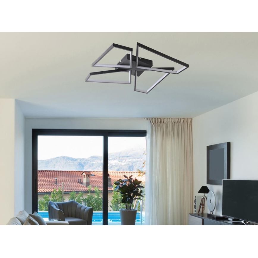 LED Dimmable ceiling light LED/115W/230V 3000-6500K black + remote control