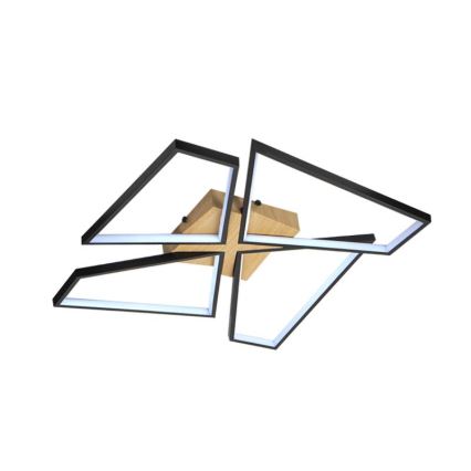 LED Dimmable ceiling light LED/115W/230V 3000-6500K brown/black + remote control