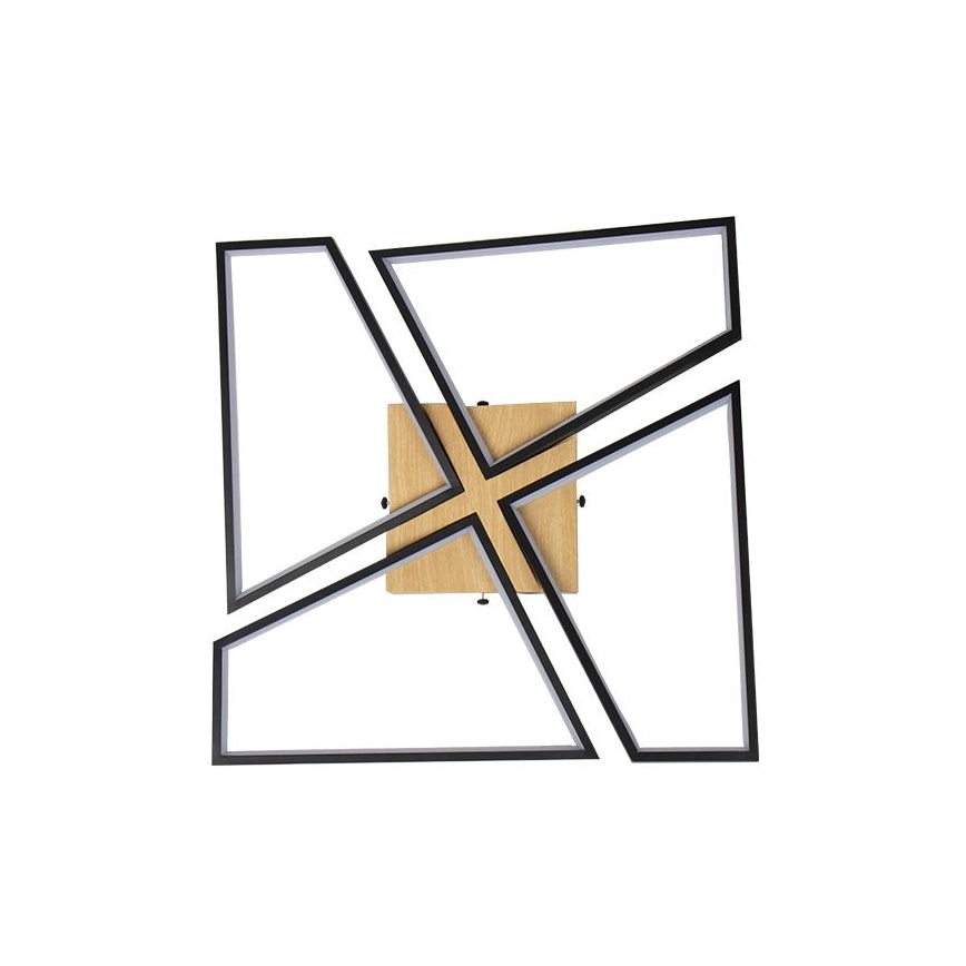 LED Dimmable ceiling light LED/115W/230V 3000-6500K brown/black + remote control