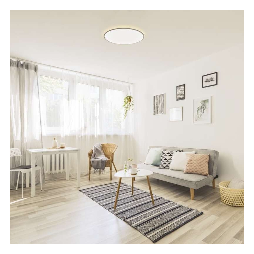 LED Dimmable ceiling light LED/24W/230V + remote control round 2700K-6500K