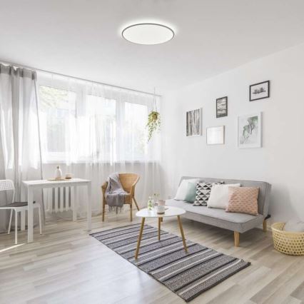 LED Dimmable ceiling light LED/24W/230V + remote control round 2700K-6500K