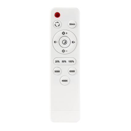 LED Dimmable ceiling light LED/30W/230V 3000-6500K d. 30 cm white + remote control