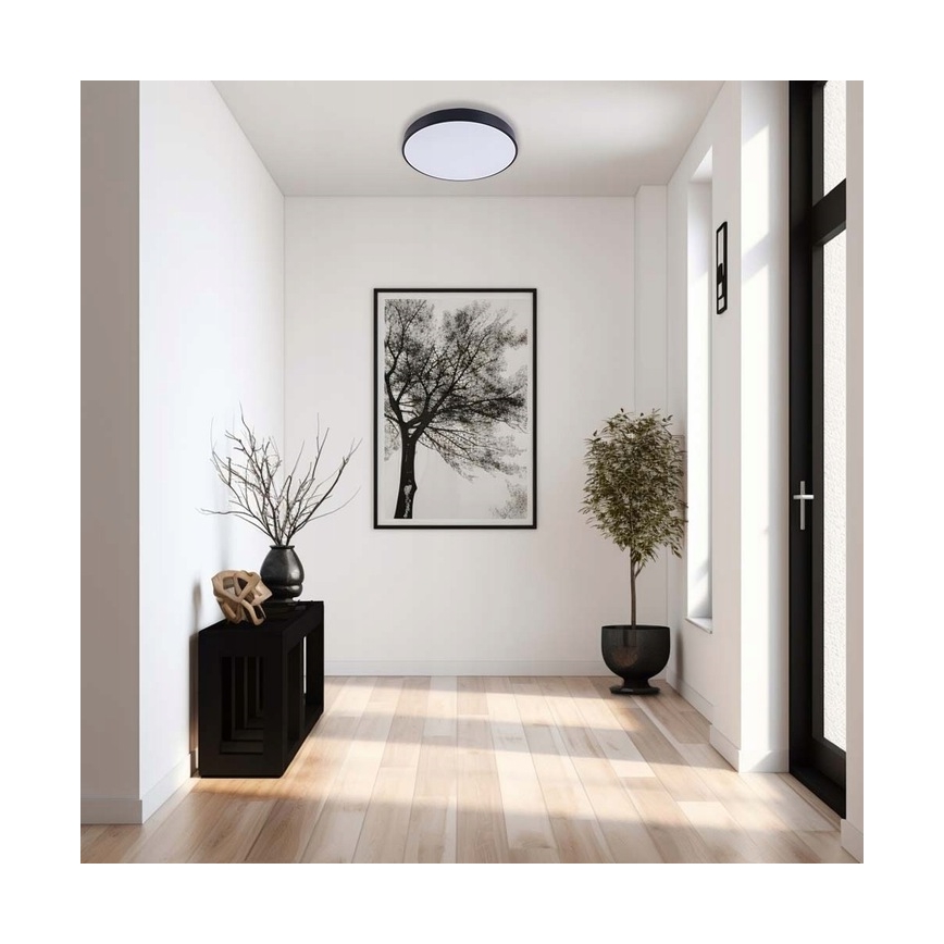 LED Dimmable ceiling light LED/40W/230V 3000-6500K d. 40 cm black + remote control