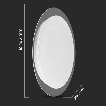 LED Dimmable ceiling light LED/40W/230V 3000K/4000K/6500K + remote control